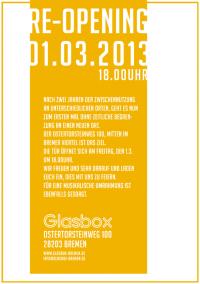 re opening glasbox 01032013 Bremen 